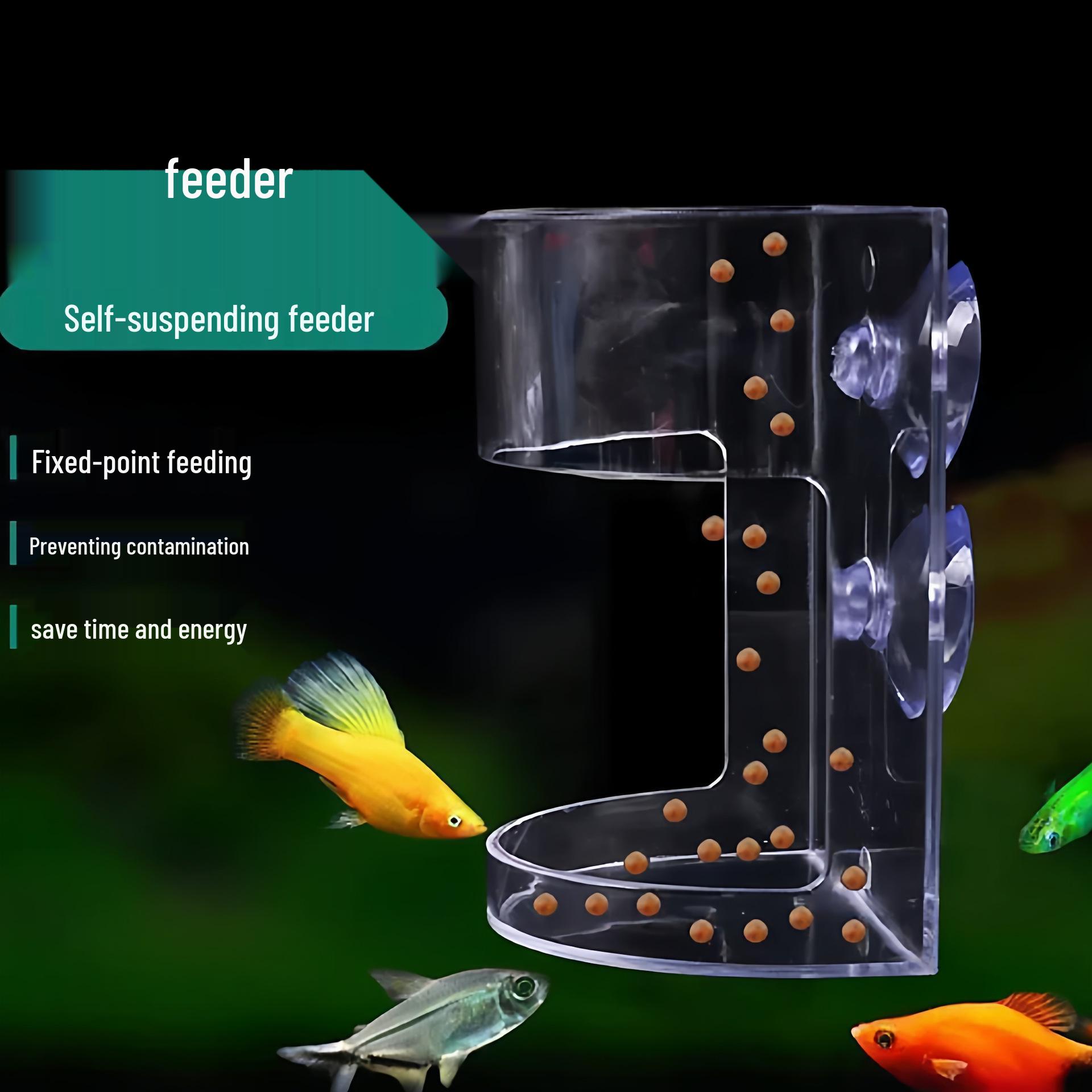 

Floating Fish Feeder: Suction Cup Design with Anti-Drift Feeding Area