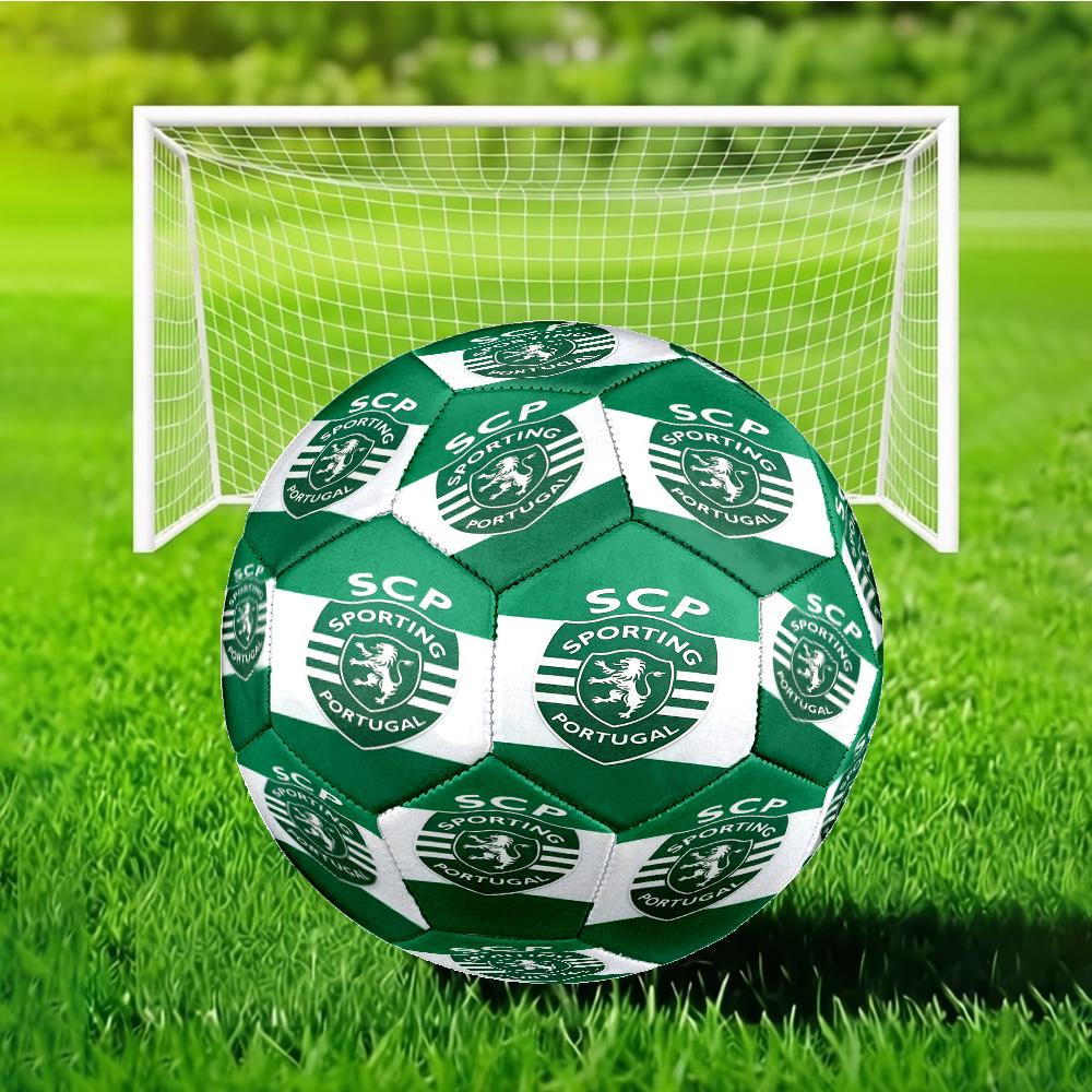 Ruge Leao Sporting Portugal's Pride Soccer Ball Size 5 Soccer Ball, Machine-stitched, Durable, Suitable for Training and Matches Fan Gift