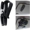 Sun Glasses Holder for Car Sun Visor Mount Ticket Card Clip, 180° Rotational Double-End Holder for Sunglasses and Eyeglasses