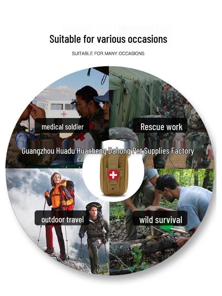 Multifunctional Camouflage Survival Kit: Tactical Waist Pack & Mountaineering Pouch