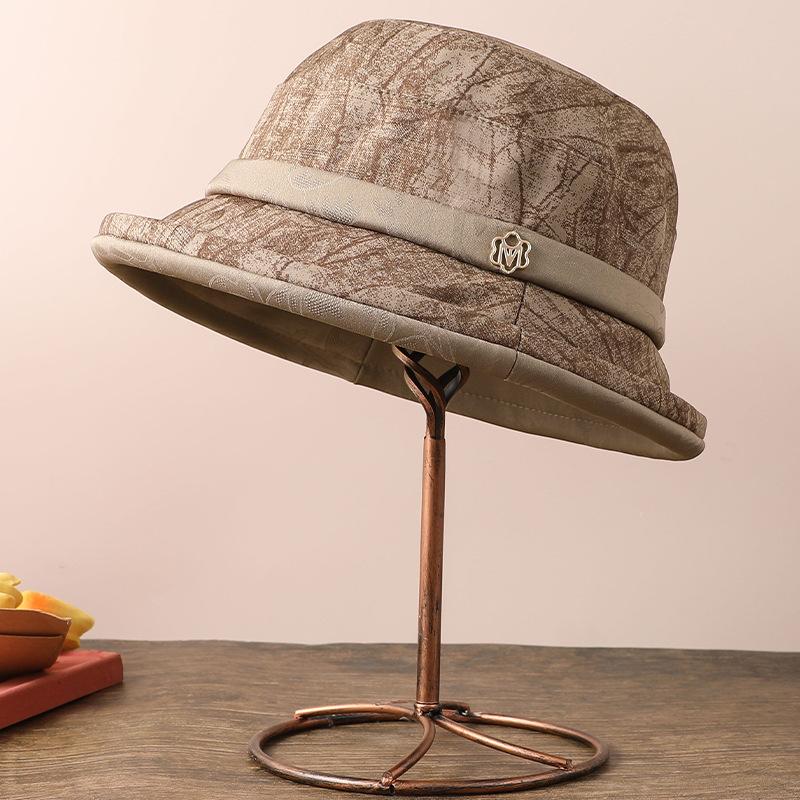 Autumn and Winter New Thermal Basin Hat Women's Elderly Temperament Mother Bucket Hat Fashion Versatile Face Hat