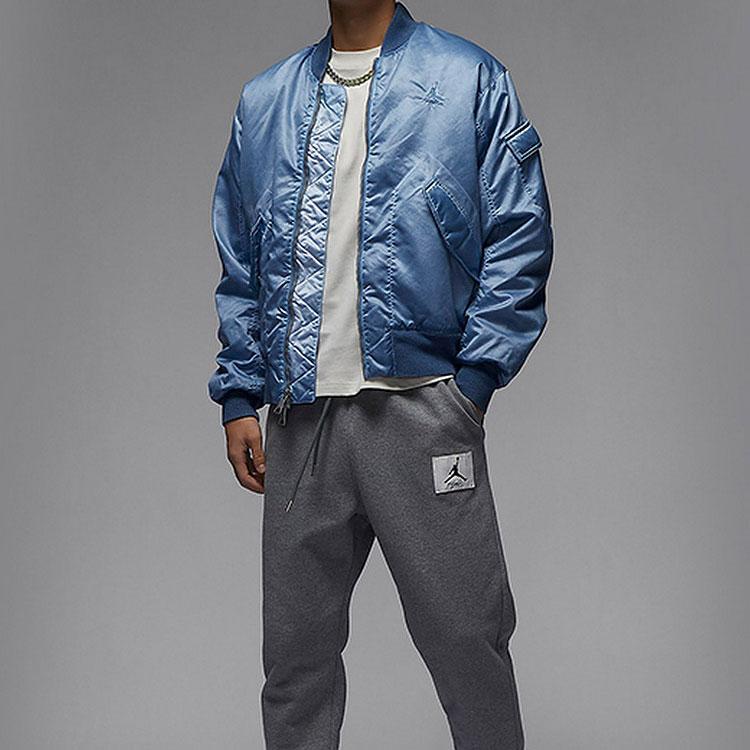 Jordan Einfarbiges Logo Stickerei Design Lässige Lockere Jacke Herren Jacke Blau FN6544-436