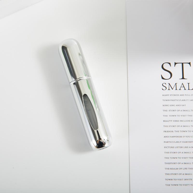 

8/5 мл распылитель для духов, портативный контейнер для жидкости для косметики, путешествия, мини-алюминиевый спрей, пустая многоразовая бутылка для спирта l-5ml