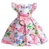 Kleines Mädchen Schmetterlingsdruck Prinzessin Ärmellos Lässig Sommer Kinderkleid
