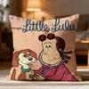 Hot TThe Little Lulu Shower Cushion Cover Soft Washable Pillow Case Multi-Scene for Couch Bed Travel Office Use