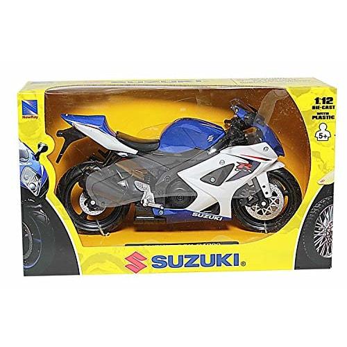 NewRay 1/12 Die-Cast Motorcycle: Suzuki 2008 GSX-R1000 (Blue) by New Ray Toys