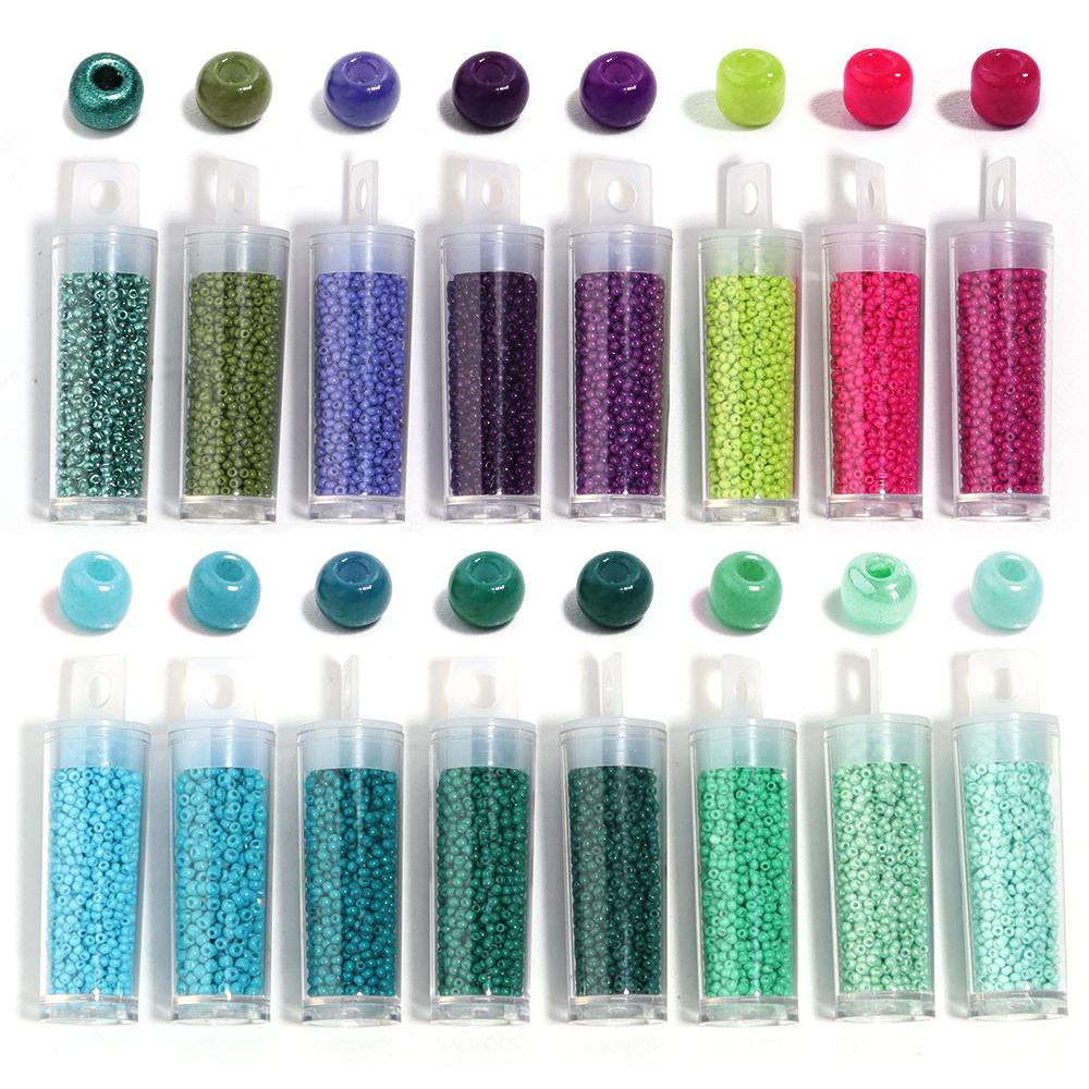 1000-5000pcs/lot 2mm Multi Styles Czech Glass Seed Beads Round Spacer Loose Bead For DIY Bracelet Necklace Handcraft Accessories