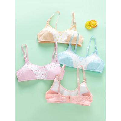 Cute Adjustable Bra Cotton Kids Teen Girl Vest For 8-18 Years Adolescente Underwear Training Top
