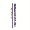12Pcs Kuromi Sanrio Cartoon Gel Pen Kawaii Hello Kitty Cinnamoroll Melody Stationery with Metal Hook Office Write 0.5mm Black