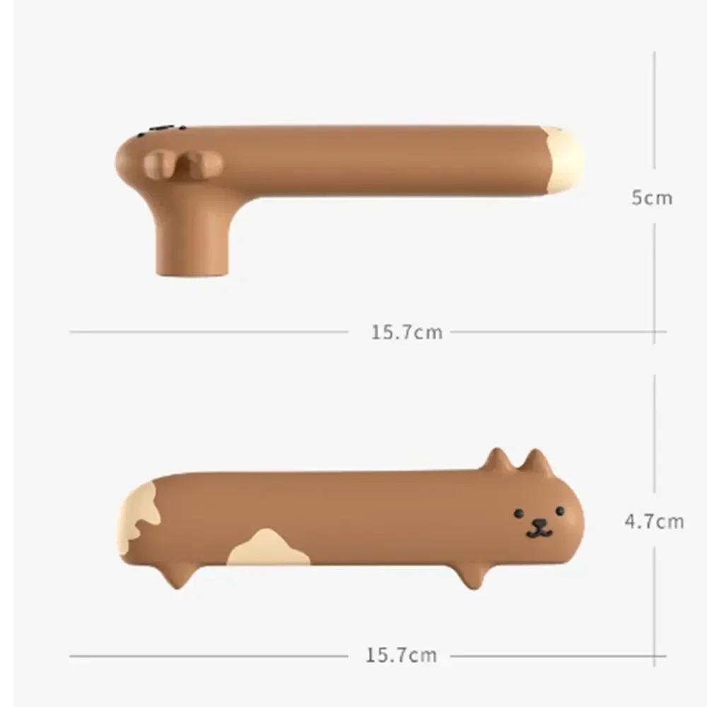 Cute Silicone Door Knob Cover Cat Shape Cold-proof Door Handle Cover Anti-collision Protective Pad Home