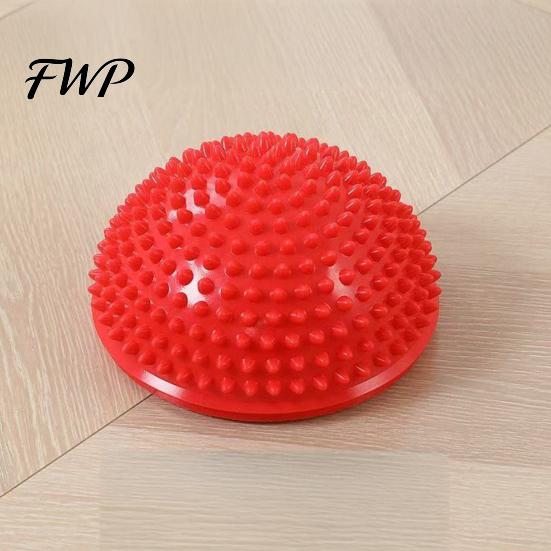 Kids Balance Ball Anti-Slip Thickened Base Hemispheric Massage Design Sensory Early Childhood Trainer Development Non-turning Preschool Activity Toy