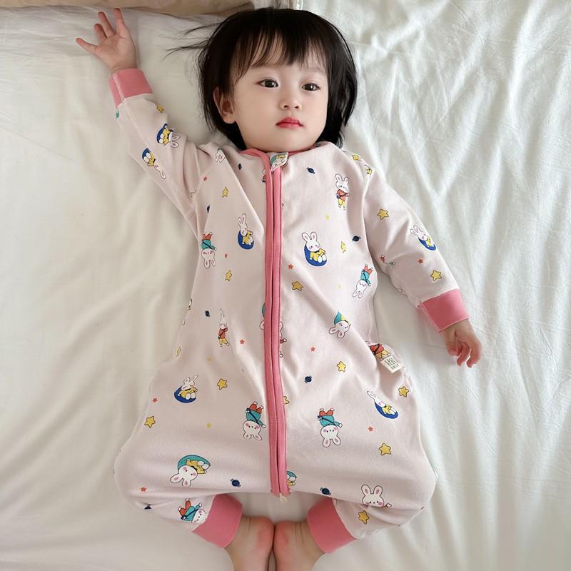 Cotton Baby Sleep Sack With Legs Toddlers 1-3 Years Winter Wear Soft Non-Bone Design Anti-Kick Cover