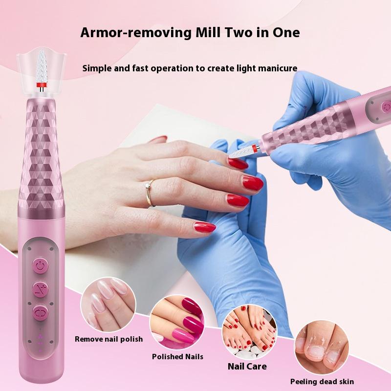 6-Speed Portable Nail Drill 18000RPM - Professional Manicure Grinder for Polish & Acrylic Removal