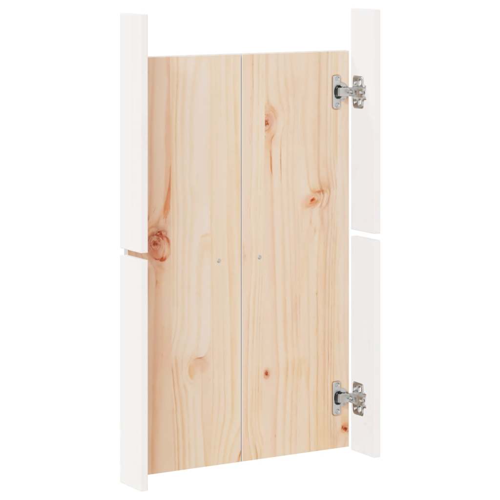 Vidaxl Outdoor Kitchen Cabinet Door, White, 50X9X82 Cm, Pine