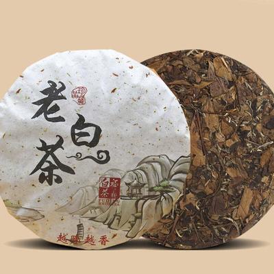350g Alter Weißer Tee Fuding Shoumei Weißer Teekuchen Hochgebirgs Bio Weißer Tee