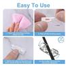 100Pcs Cable Clips Organizer Drop Wire Holder Cord Management Self-Adhesive Cable Manager Fixed Clamp Wire Winder