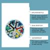 Folding Round 6 Player Flying Chesses Game Set With Colorful Pieces Strategy Toy for Family And Friend Gatherings