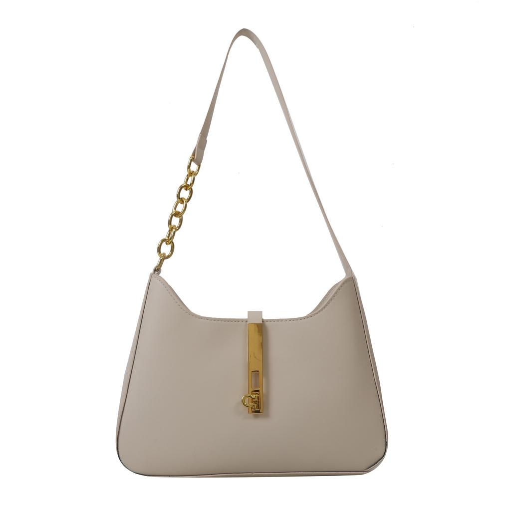 Jednokolorowa Damska Prosta i Wszechstronna Torba na Ramię Crossbody do Pracy, Duża Pojemność Modna Torba pod Pachę