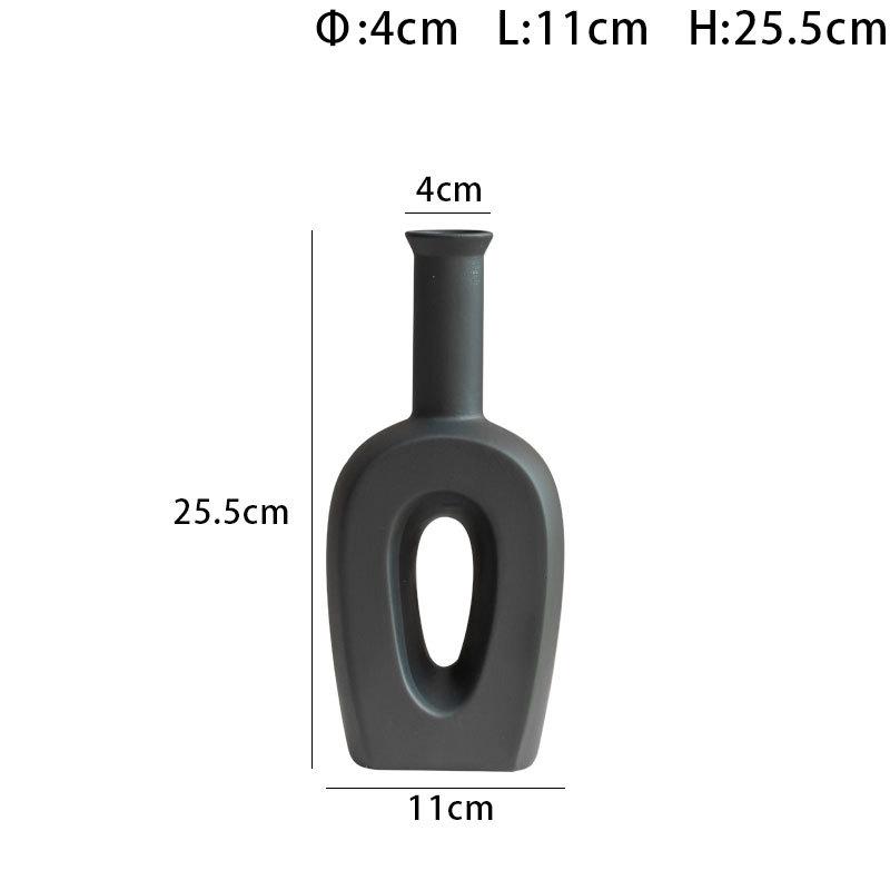 

Mordison Special-Shaped Colorful Morandi European Ceramic Vase Desktop Flower Arrangement Decorative Ornament G