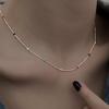 Trendy Rainbow Bead Necklace for Women - Korean Style Clavicle Chain