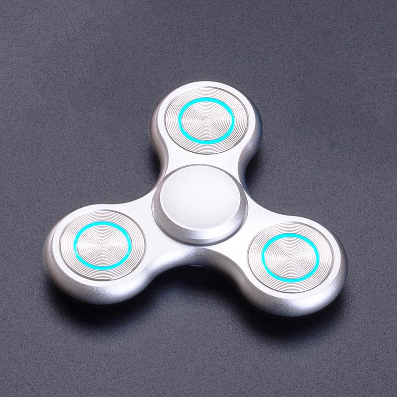 Luminous Metal Alloy Fidget Spinner: Stress Relief Toy for Night Glow