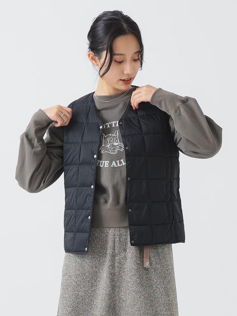 B:MING LIFE STORE by BEAMS Down Jacket/Vest [WEB Exclusive] TAION Inner Down Vest (M-XL) Women's Black XL