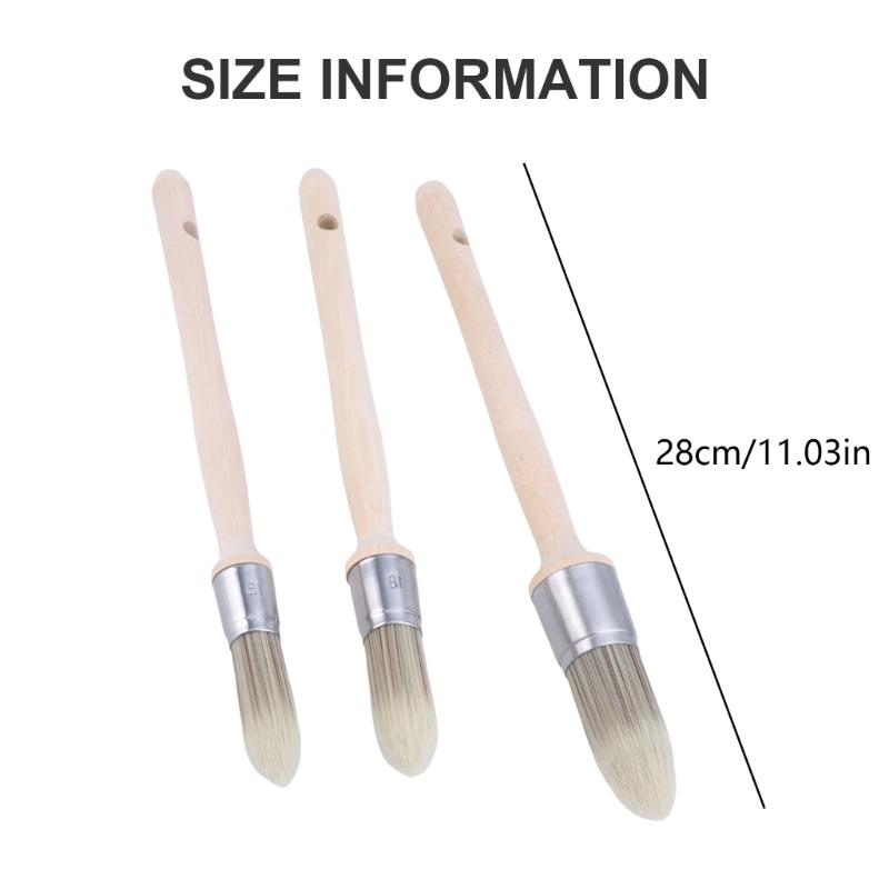 3Pack Trim Brush  Synthetic Sash Paint Brushes  Small Brushes For Window Wall, And Corner Precise Application