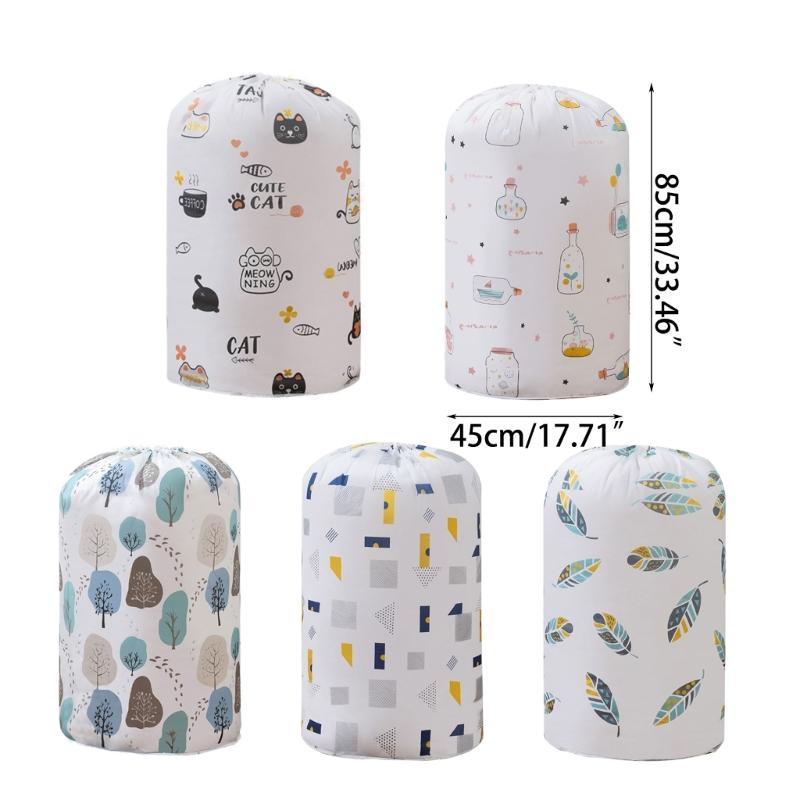 Large Waterproof Quilt Storage Bag Moisture Proof Dust Quilt Sorting Bag Clothes Luggage Move Cylinder Bag Organizer