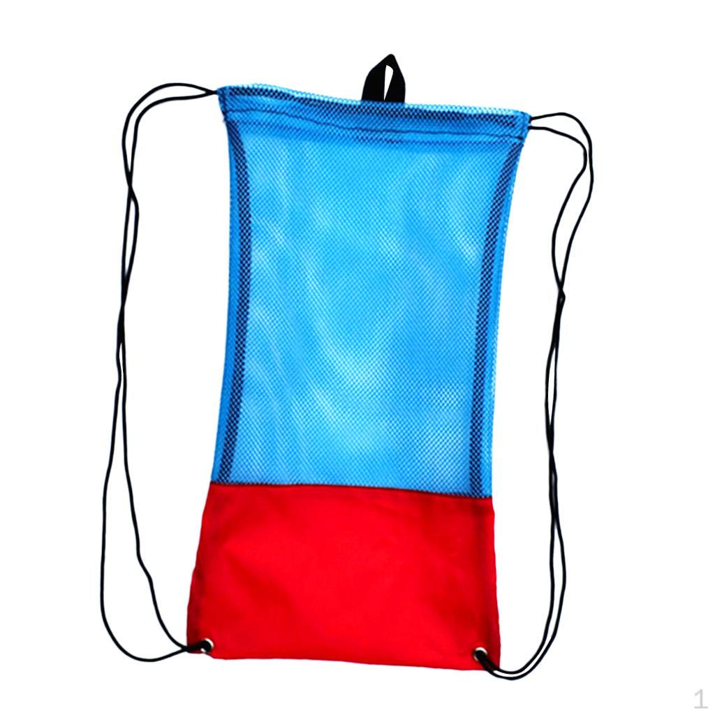 

Сумка Сетчатый рюкзак Гимнастические сумки на шнурке M красный