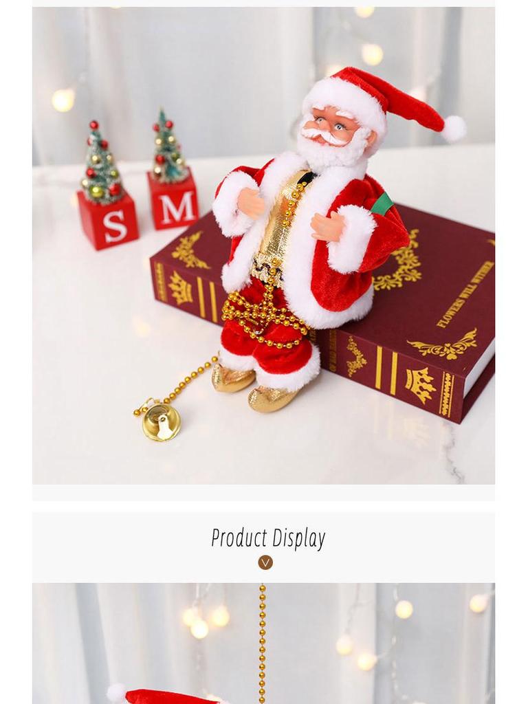Electric Climbing Santa Claus Doll Christmas Ornament