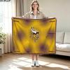 Minnesota Vikings Print Flanelovádeka Vysoká Kvalita Teplá Pohodlná Přikrývka pro Všechna Roční Období Perfektní jako Dárky Domácí Dekor