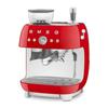 Machine à café expresso - SMEG - EGF03RDEU - 20 bars - 1650 Watts - Broyeur intégré