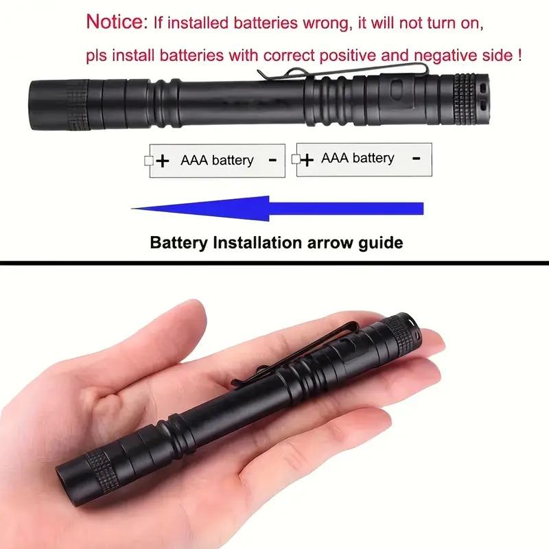 395nm UV Flashlight Ultraviolet Light,Pet Dog Cat Urine Detector Scorpion Finder,Portable UV Lamp w/ Pen Clip Use AAA Batteries
