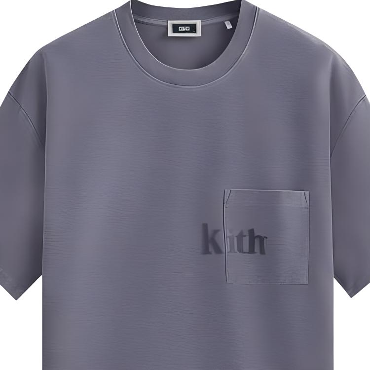 Kith Quinn Tee Influence Men Tops Grey KHM031086-519