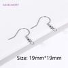 50pcs/Lot 18K Gold Plated Ear Wire With Loop,Brass Erring Hooks Ear Hook DIY Earring Making Accessories Jewelry Making Supplies