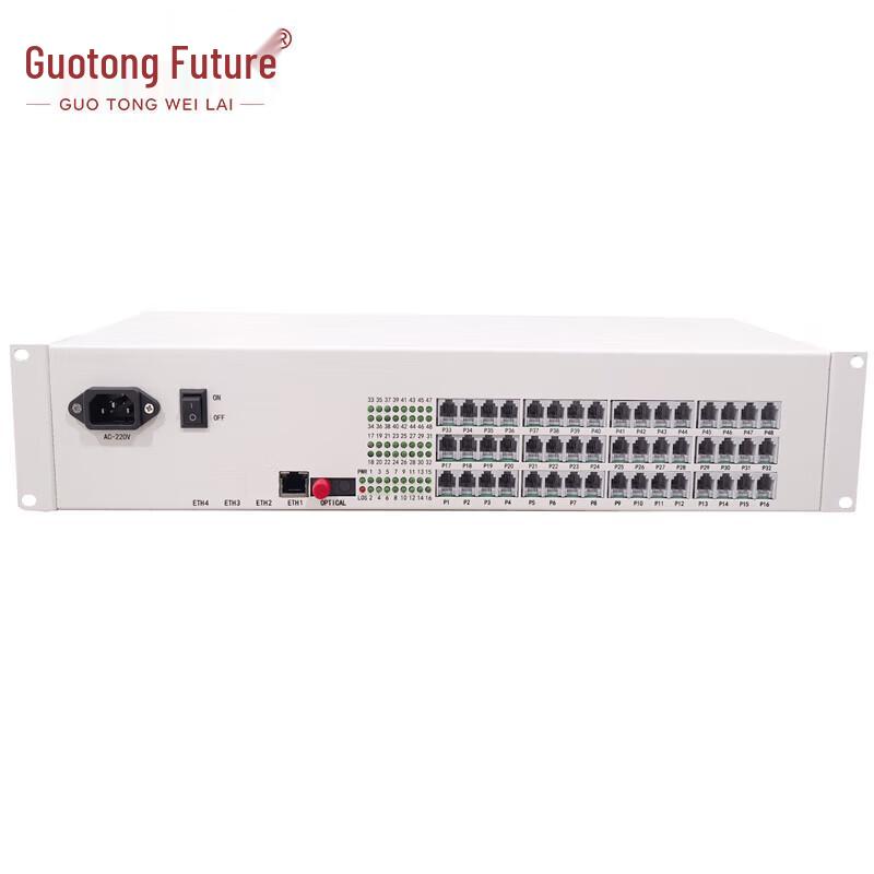 Guotong Future 48-Channel Telephone & Gigabit Fiber Optic Transceiver