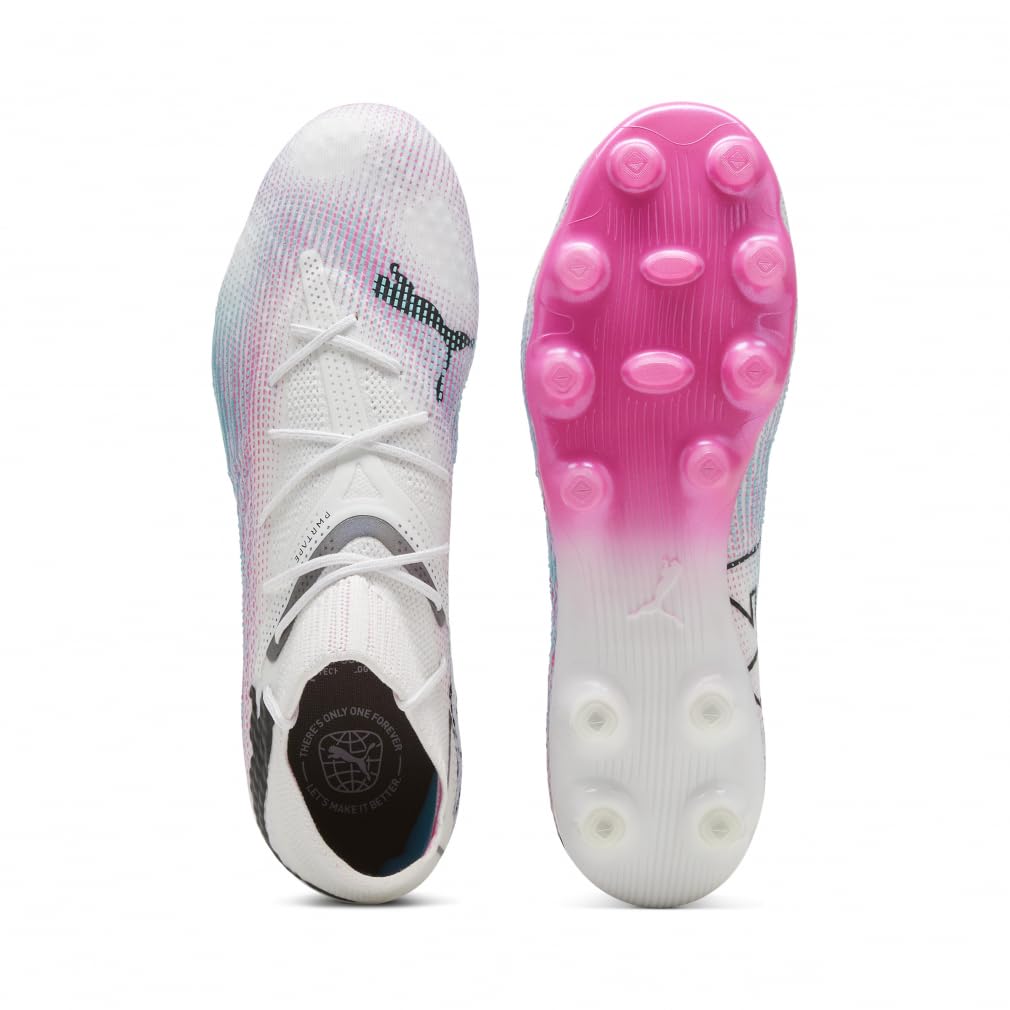 PUMA Future 7 Ultimate in size HG/AG White/Black/Poison Pink, 28.0cm