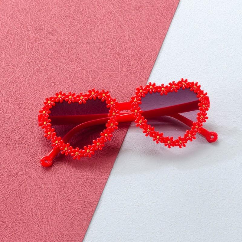 Love Daisy Children'S Sunglasses Sunshade Girls Sunglasses Cute Clear Sweet Travel Baby Glasses