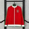 Unisex Long Windbreaker Jacket Retro Sport Coat Football Training Outdoor Casual Wear Fall Winter