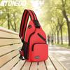 Multifunktionaler Rucksack für Herren und Damen, Umhängetasche, Brusttasche mit Kopfhörerloch, Reisetasche