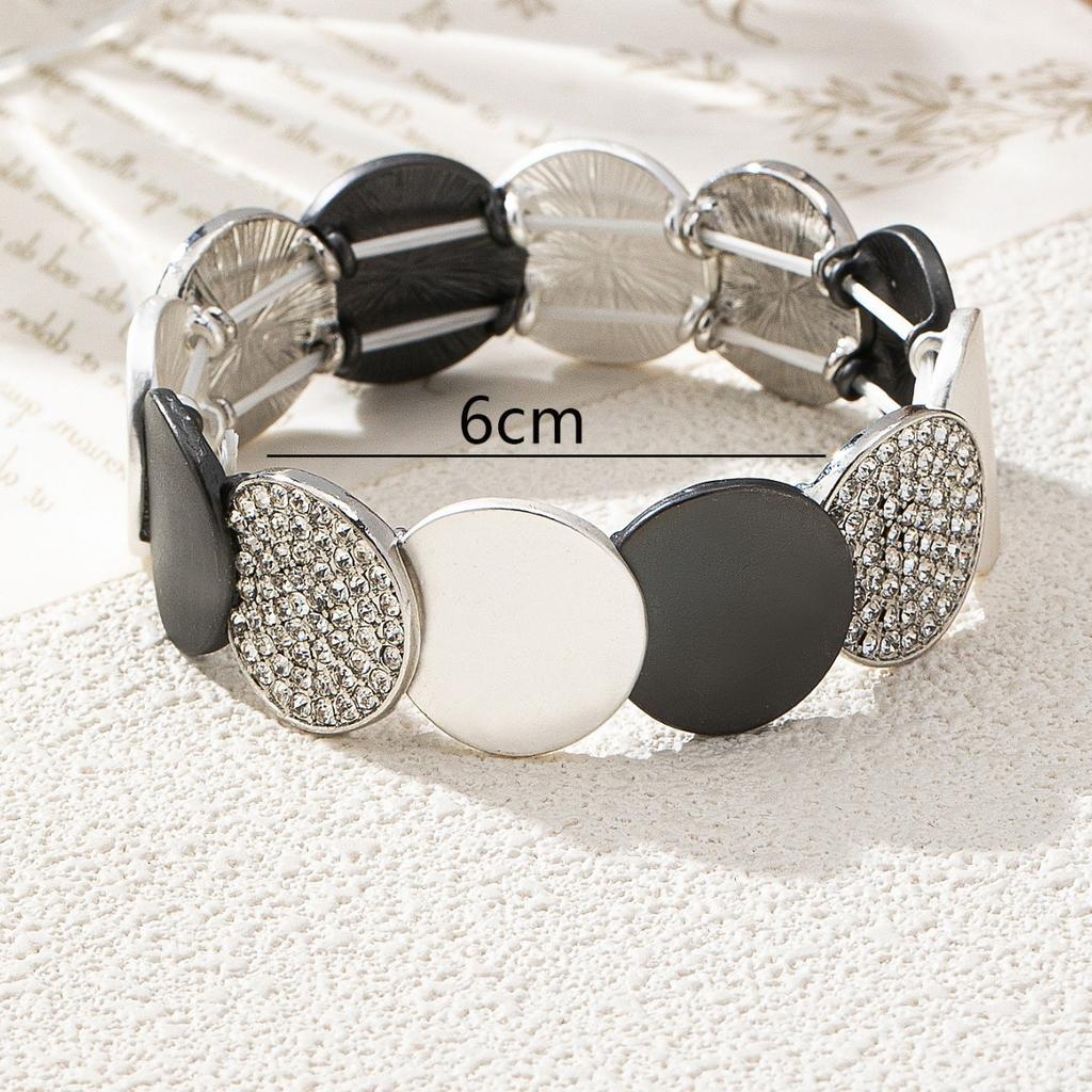 Color Matching Irregular Round Elastic Bracelet Christmas Party Wearer Bracelet