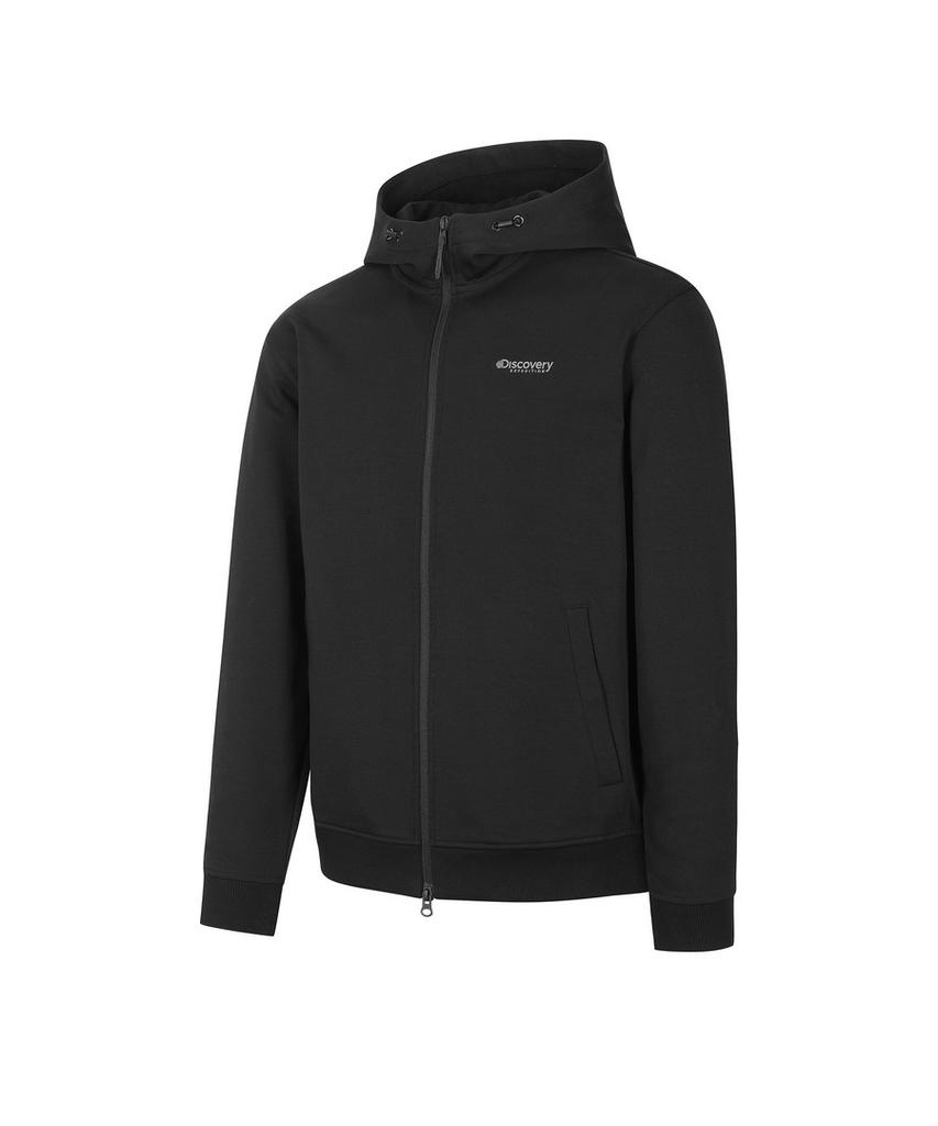 Discovery Expedition Men'S Tech Knit Training Hooded Jacket (Black)
