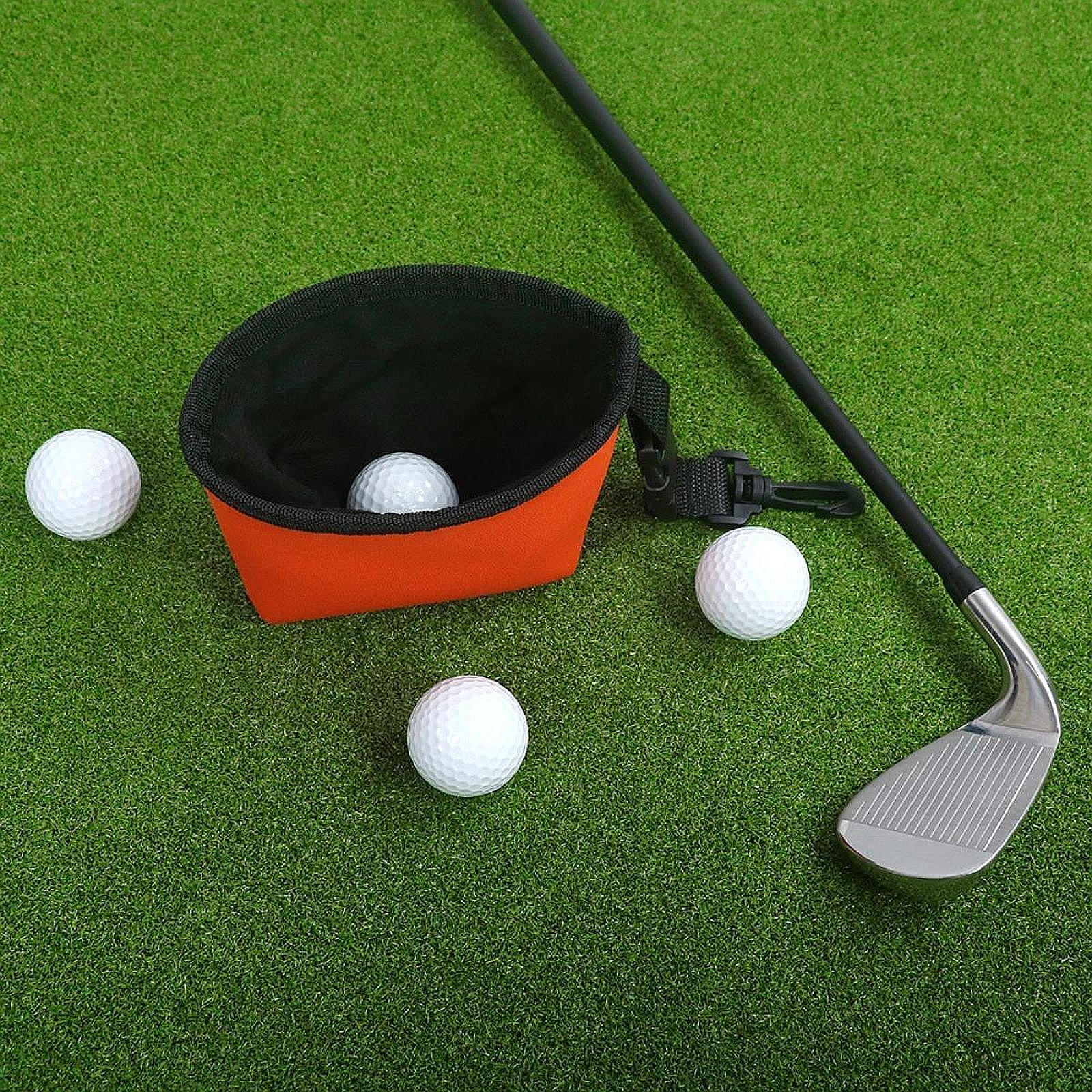 

Golf Cleaning Bag, Portable Washing Tool for Golfers оранжевый