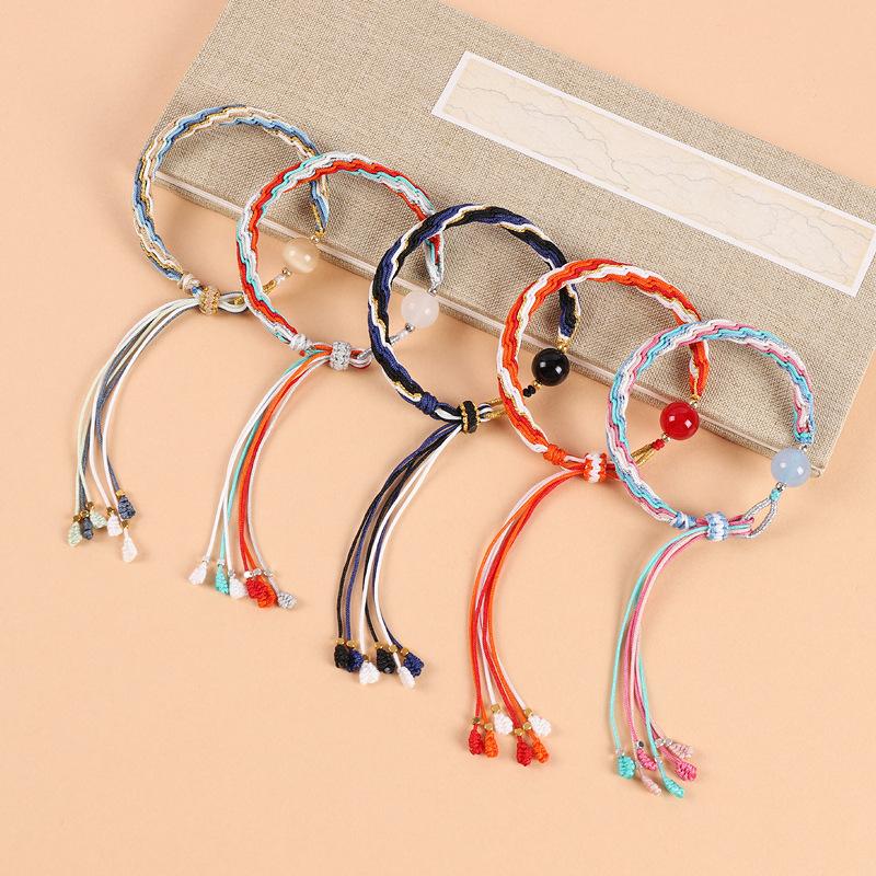 Long Moon Ember Ming Reincarnation Bracelet Tantai Ember Dark Night Lisusu Weaving Bracelet Men's and Women's Hand Rope Peripheral Accessories