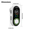 Home & RV CO Detector with Temperature, Humidity, Smoke, and Gas Monitoring