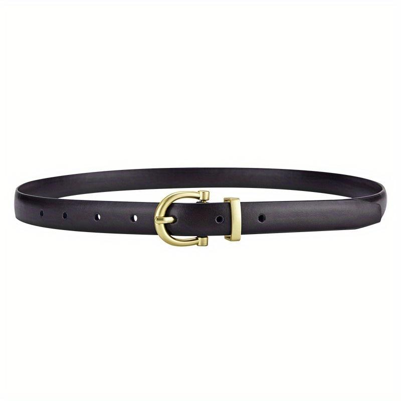 Women's Belt New Fashion Thin Belt Soft PU Leather Belt Paired with Pants Jeans Belt, Gift for Mothers and Girlfriends