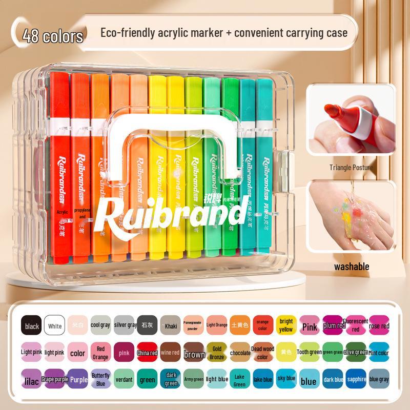 Non-Toxic Washable Watercolor Marker for Kids - Non-Bleed & Layerable