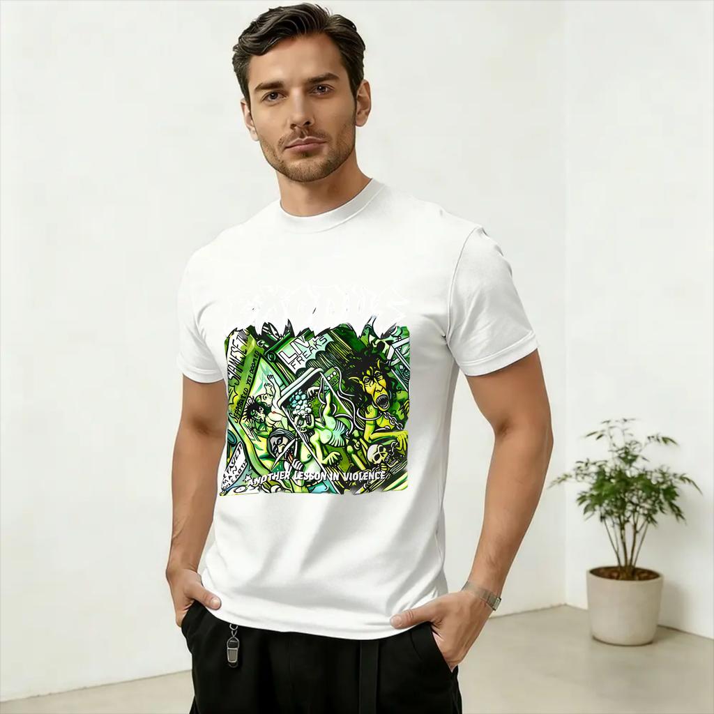 Rock Band Exodus Fan Art TShirt Unisex Funny 100 Cotton Tees Round Neck Short Sleeve T Shirts New Arrival Clothing