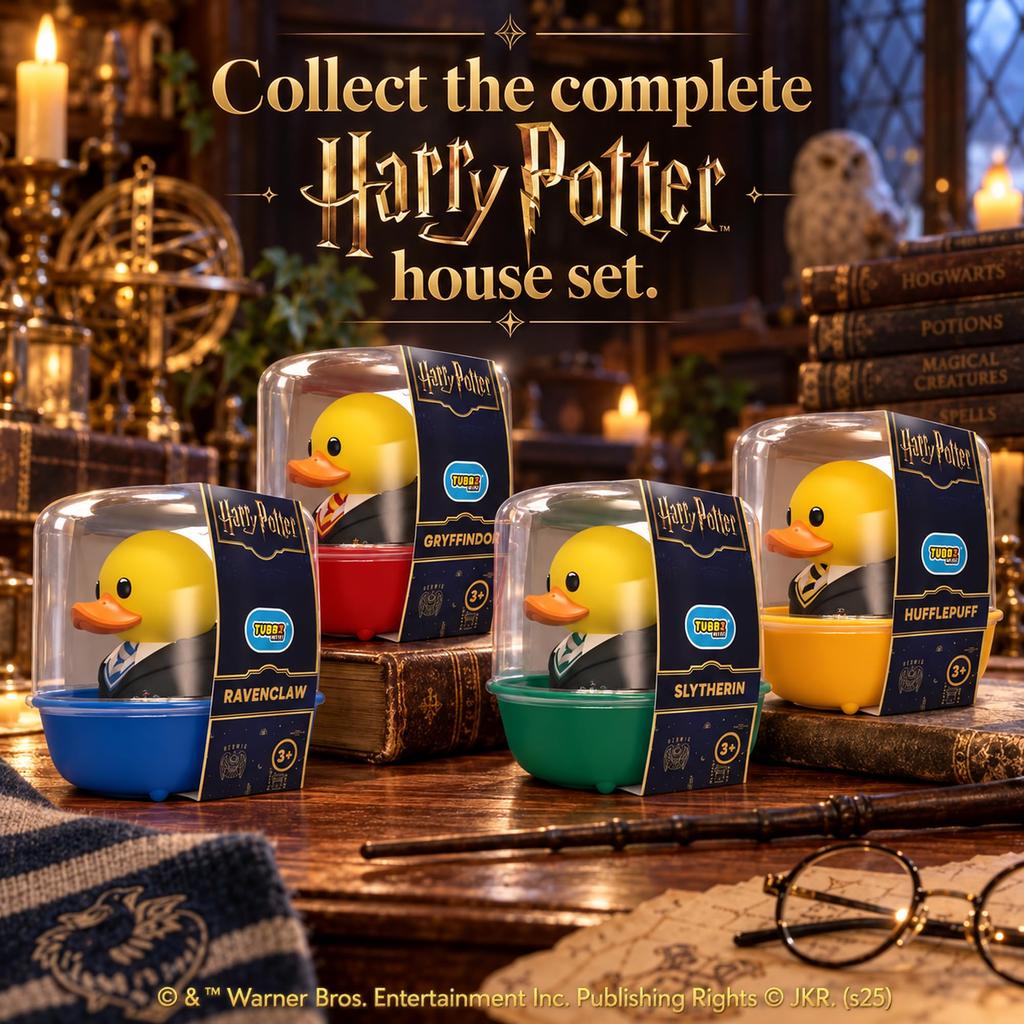 TUBBZ Harry Potter Hufflepuff Rubber Duck Collectible Toy Mini 2 Inch