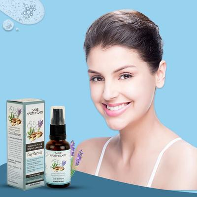 Sage Apothecary Day Face Serum 100% Pure & Natural Hyaluronic Acid & Belgium Lavender Day Serum Scars Removal Glowing Skin Dead Skin Anti Aging Pigm